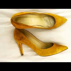 J.Crew Tan Suede Pumps
